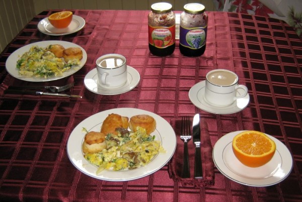 My table, set with Reed & Barton cutlery