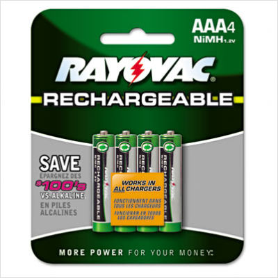 Ray-O-Vac Rechargeable AAA Batteries