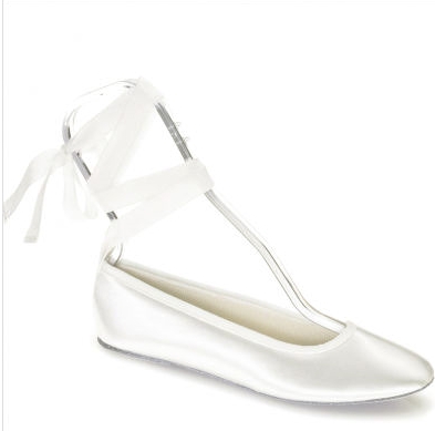 Touch Ups Women's Beth Flats in White