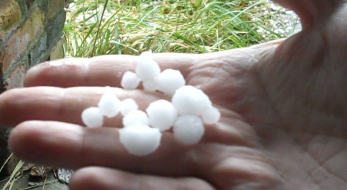 Random handful of hail