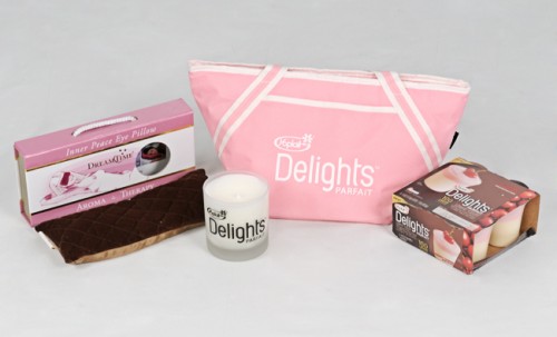 Yoplait Delights "Indulgent Escape" gift pack