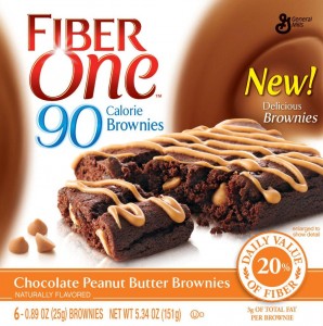 Fiber One 90 Calorie Brownies Chocolate Peanut Butter