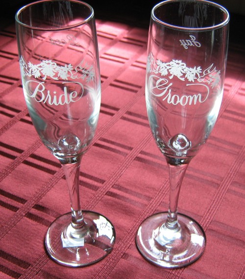 Bride & Groom Flutes