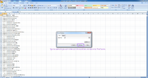 Just Type in The Username and Click "Find"