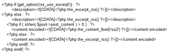 Section of the PHP file causing the formatting issue