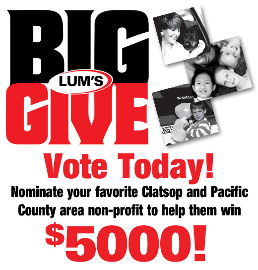 Lum’s Big Give Voting Contest – Support a Clatsop County Non-Profit
