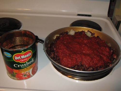 Step 3: Add a Can of Crushed Tomatoes!