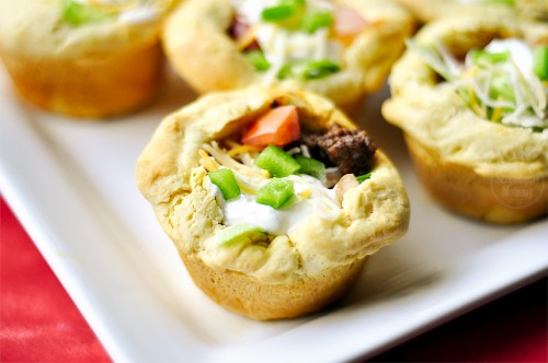 Biscuit Taco Cups