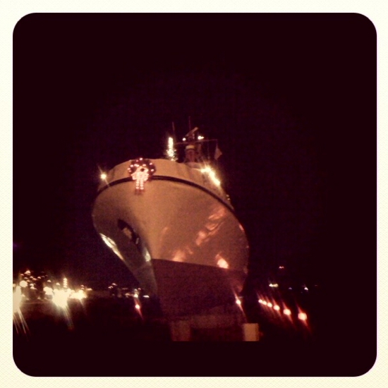 Lights on the bow