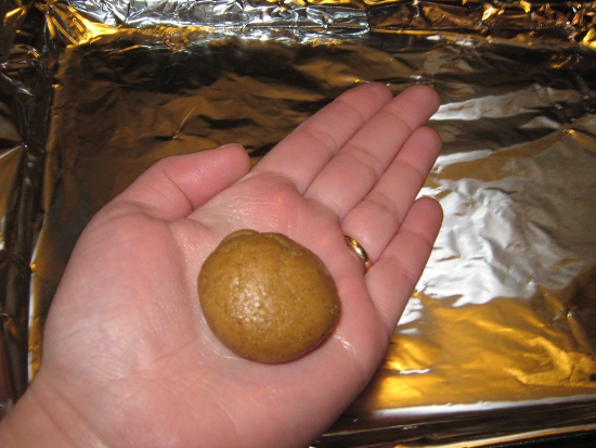 Roll dough into small balls