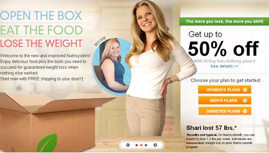 Nutrisystem website