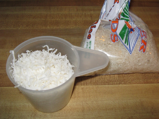 Rice & coconut