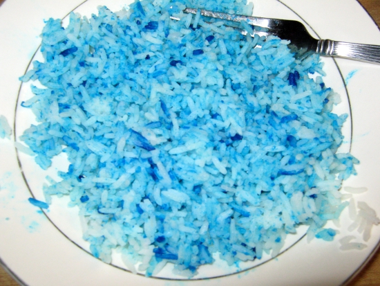 Blue rice