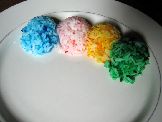 Colorful rice!