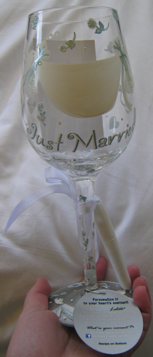 Wedding wine glass