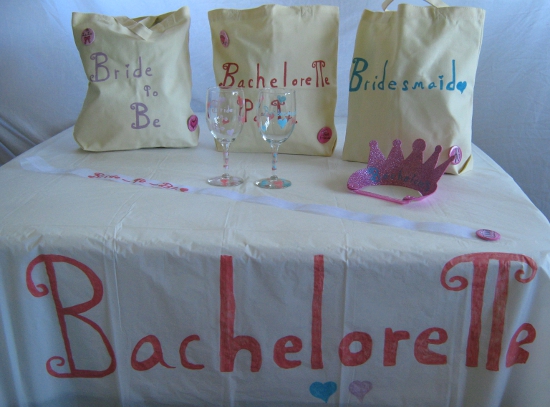 Tasteful, homemade bachelorette supplies!