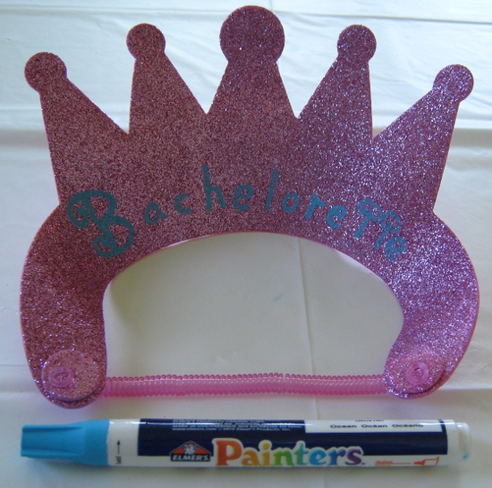 Making a bachelorette tiara!