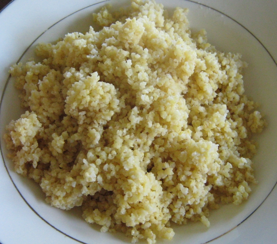 Cooked millet