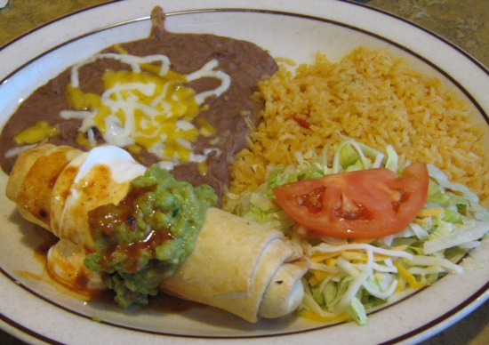 A delicious Chimichanga!