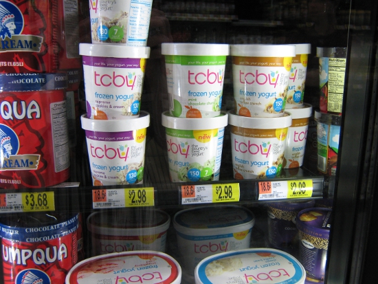 TCBY Frozen Yogurt Novelties