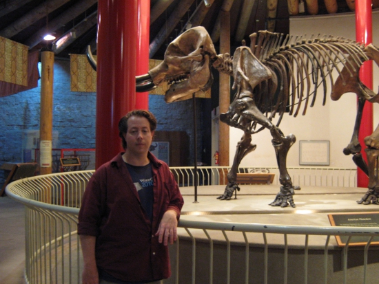 Jai with the Mastadon skeleton