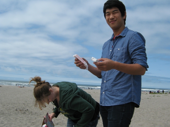 Picking out their favorite flavors!