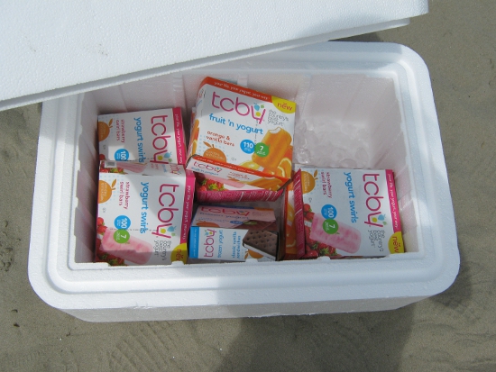 TCBY treats in the cooler!