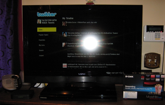 Twitter on my TV!