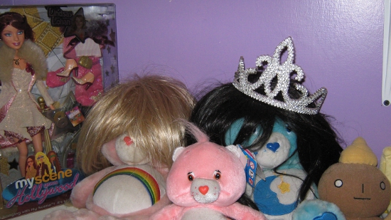 Wigs on Care Bears