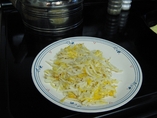 Cheesy hash browns