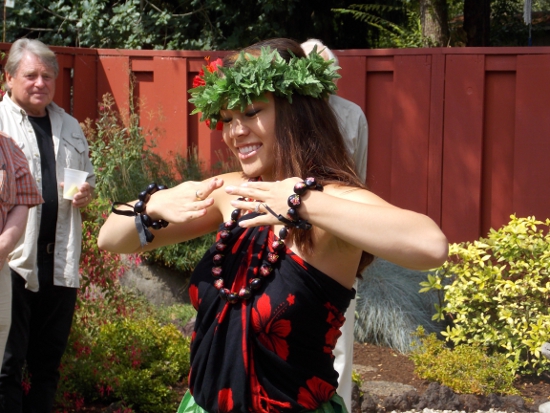 Hula dancing