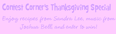 Thanksgiving with Sandra Lee and Joshua Bell – Recipes, Music, & Special Giveaway