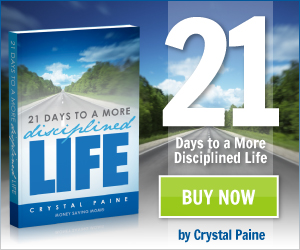 21 Days to a More Disciplined Life by Crystal Paine – Ebook Review & Giveaway – 5 Winners – Ends 10/25