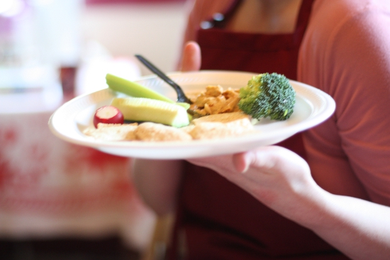 Hummus plate