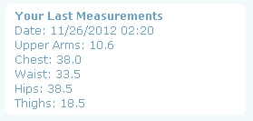 Beeb's Measurements - Month 6