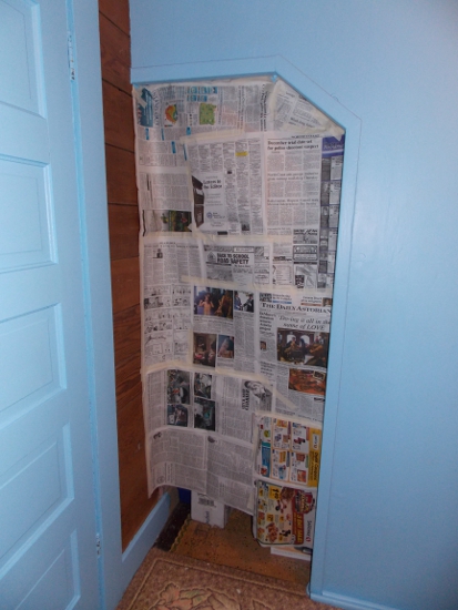 Dining room closet: After