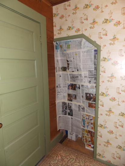 Dining room closet: Before