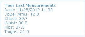 Jai's Measurements - Month 6