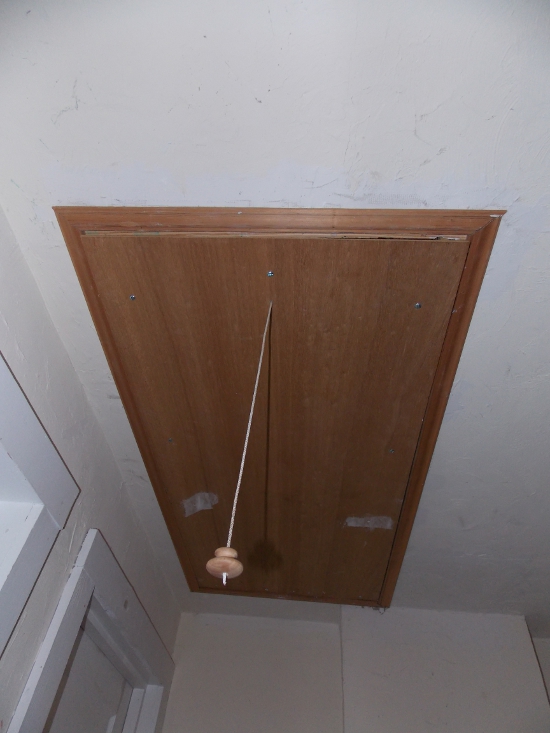 Attic door - before