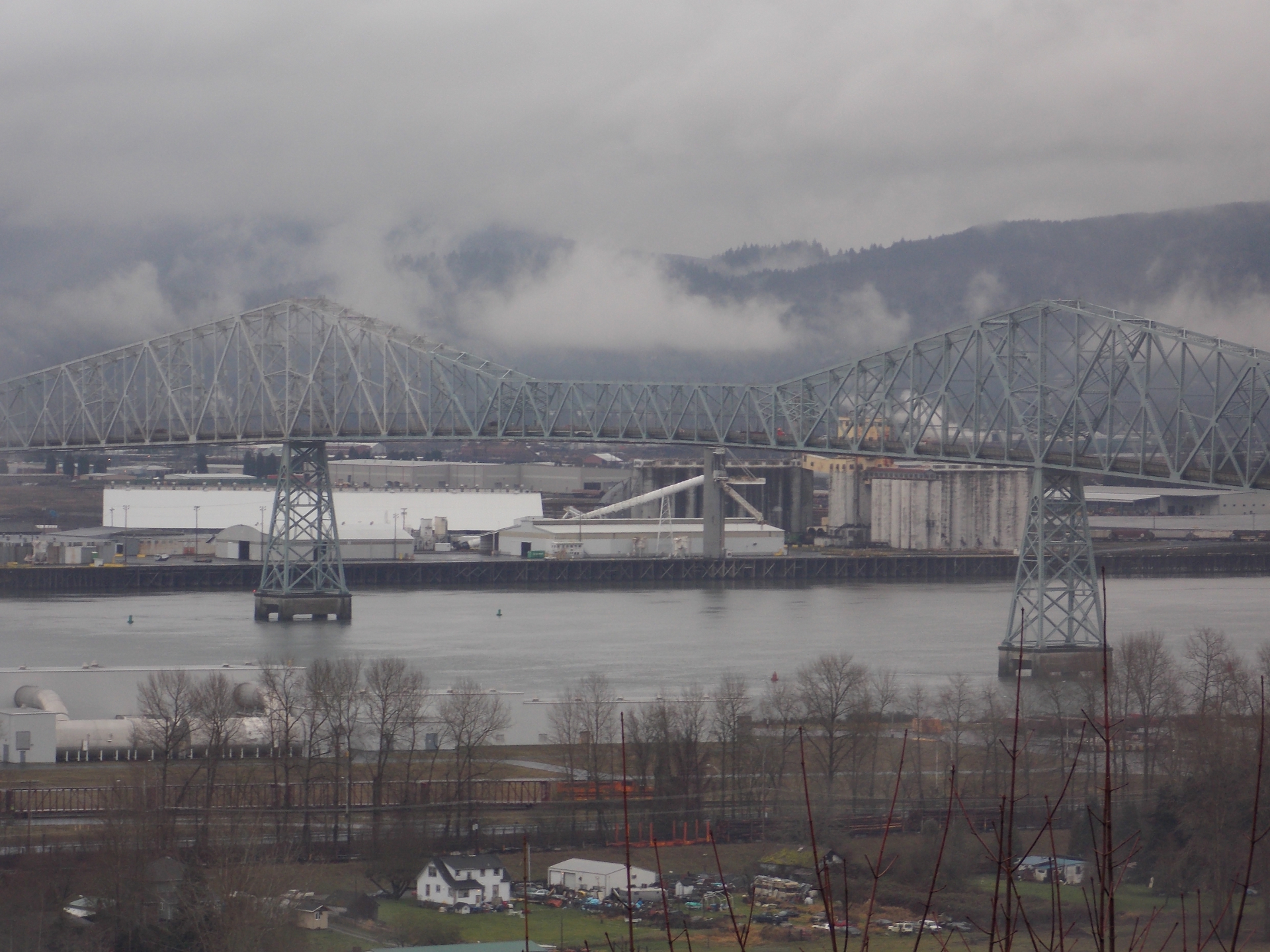 Wordless Wednesday: Fog Over The Lewis and Clark Bridge – Longview, Washington