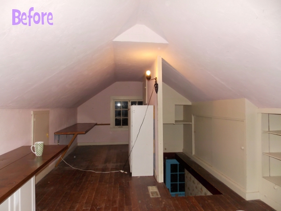 Our Converted Attic: Before