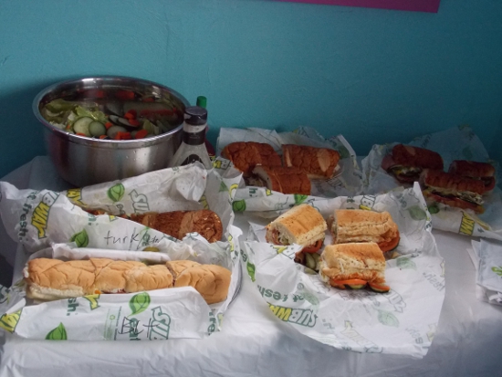 Five Dollar Footlong Party Spread!