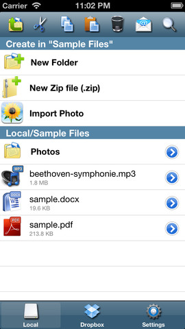 iFile Browser Screenshot