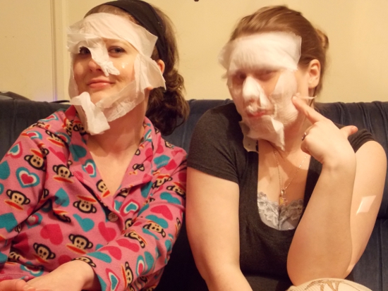 Kleenex face masques!