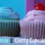Mint & Cherry Cupcakes