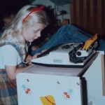 Me at the typewriter