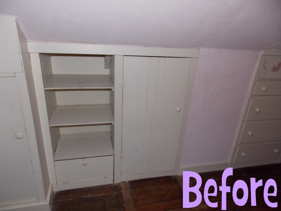 Shelving - before