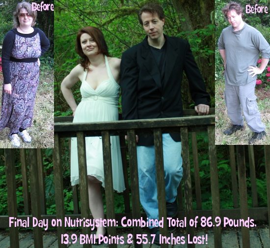 Our Final Nutrisystem Results: 86 Total Pounds Lost!