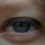 Me Wearing Lash Enhancing Liquid Eyeliner
