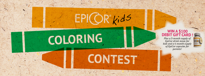 EpiCor Kids Coloring Contest: Win a $100 Debit Card + More!